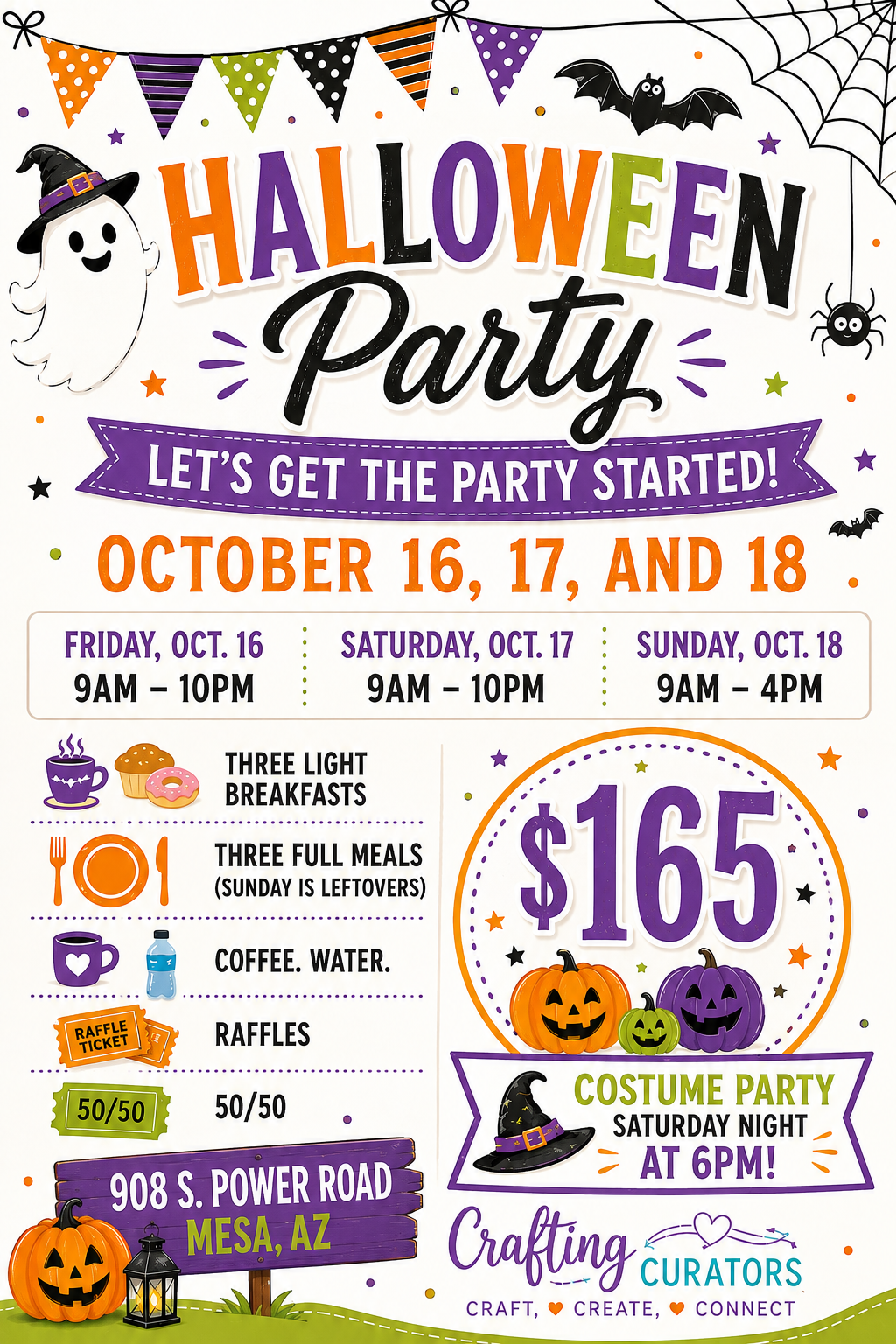 Spooktacular Craft Retreat - Oct. 16, 17, and 18