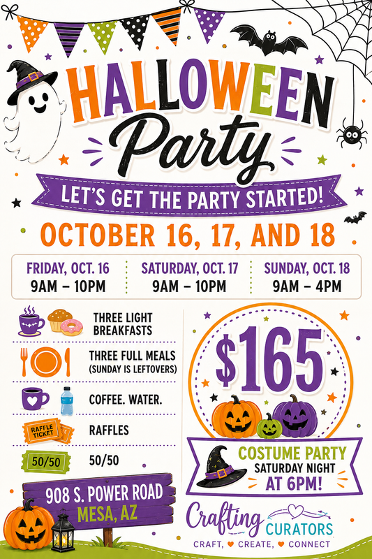 Spooktacular Craft Retreat - Oct. 16, 17, and 18
